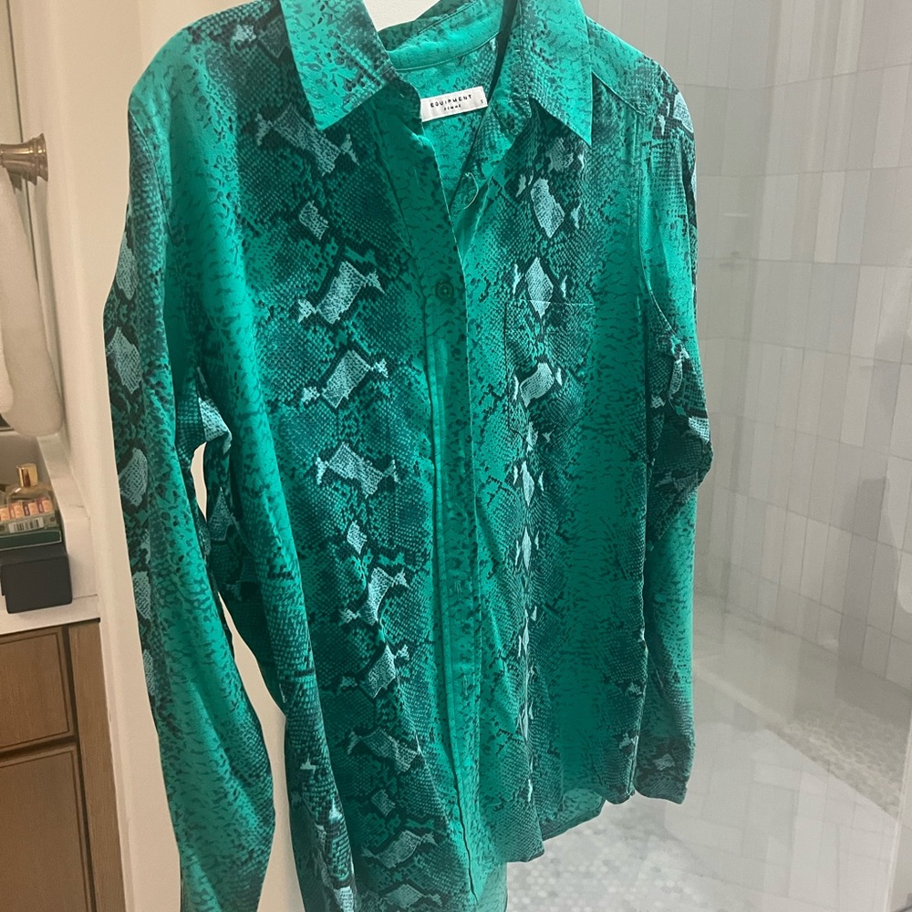 Equipment Silk Button Up Shirt